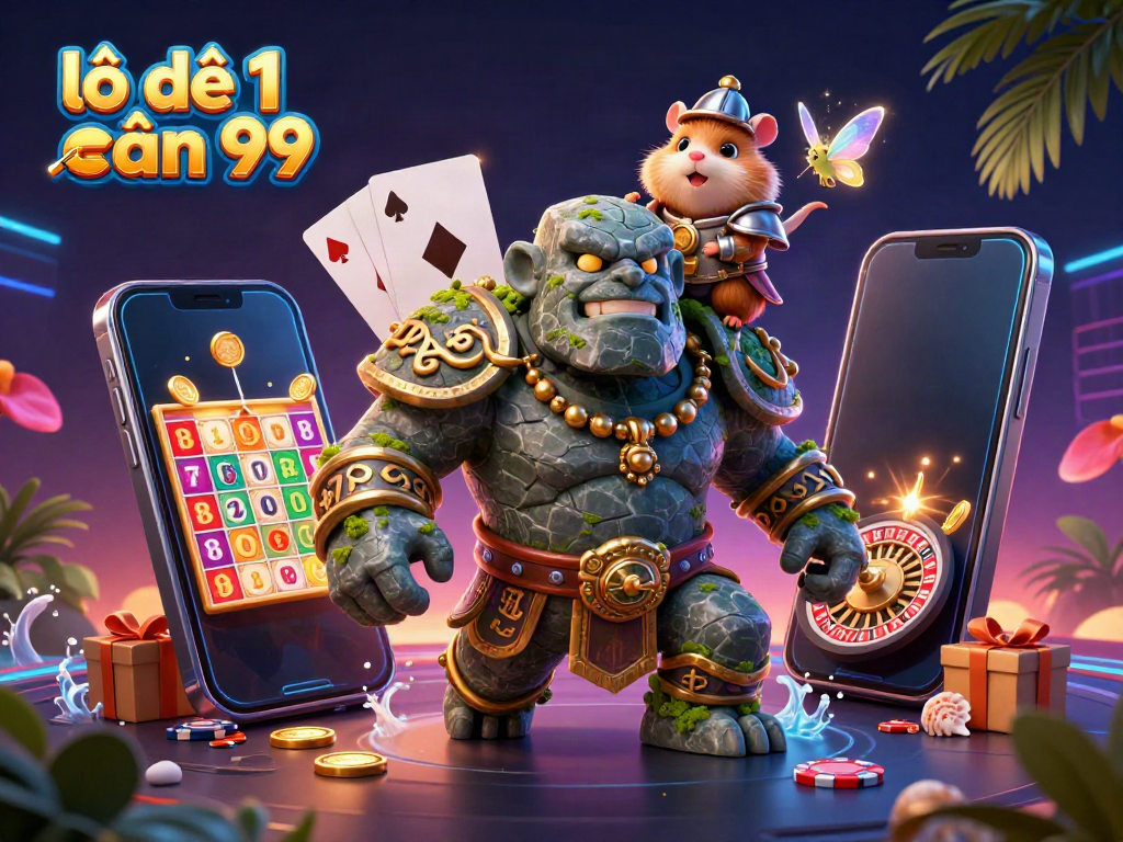 Experience thrilling lô đề 1 ăn 99 action with magical characters and vibrant gambling elements.