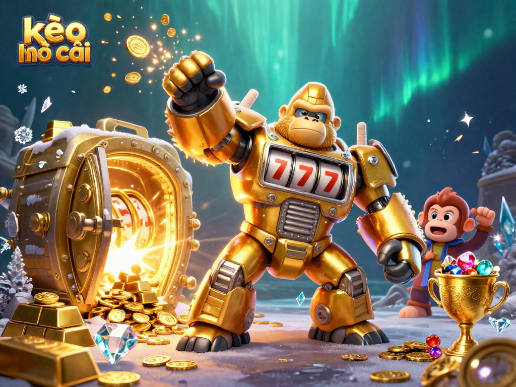 Engage with kèo nhà cái in a vibrant casino scene showcasing thrilling jackpots and treasures.