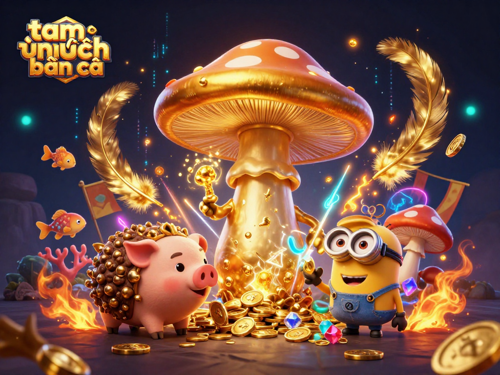Experience thrilling moments of tam tiên bắn cá with magical gold, treasures, and dynamic characters.