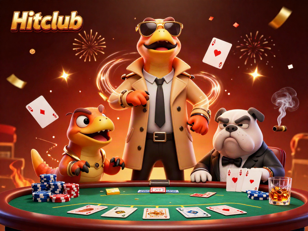 Hitclub's raptors create a comedic scene at a casino while entering a VIP lounge.