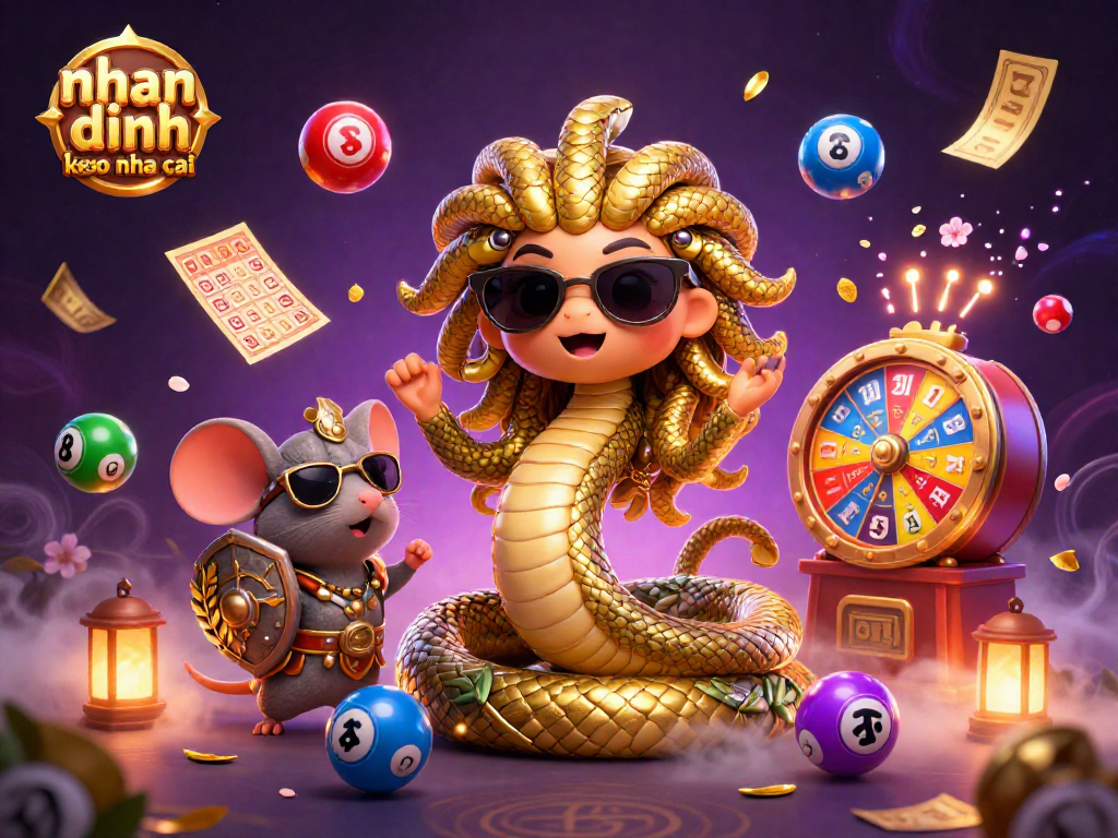 Engage with the action in the nhan dinh keo nha cai arena, featuring vibrant lottery elements in an exciting scene.