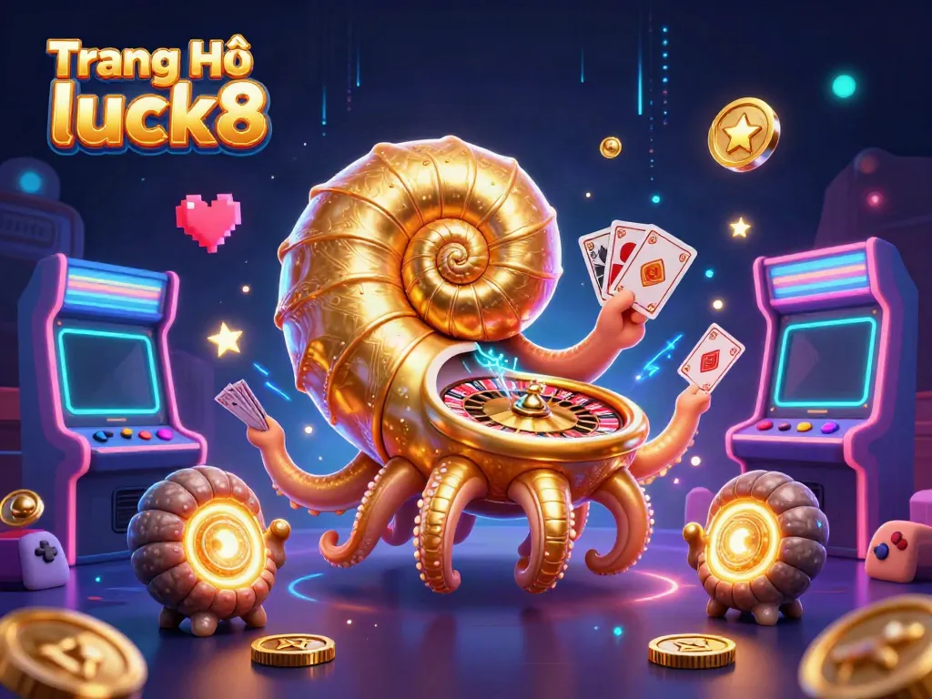 Engaging scene depicting thrilling gameplay on Trang Chủ luck8, featuring a giant nautilus roulette wheel.