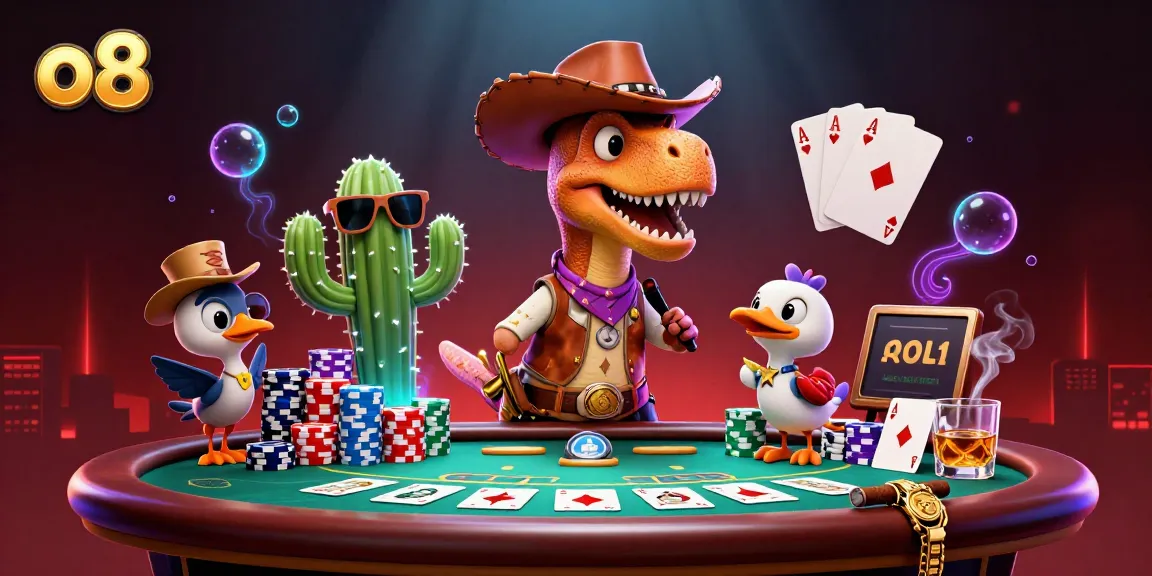 Engage in thrilling gameplay at o8 with vibrant casino characters and dynamic poker action.