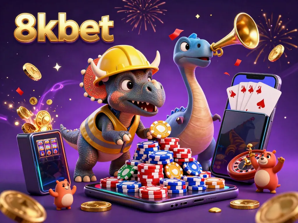 Engage with dynamic casino fun at 8kbet featuring a joyful celebration of gaming.