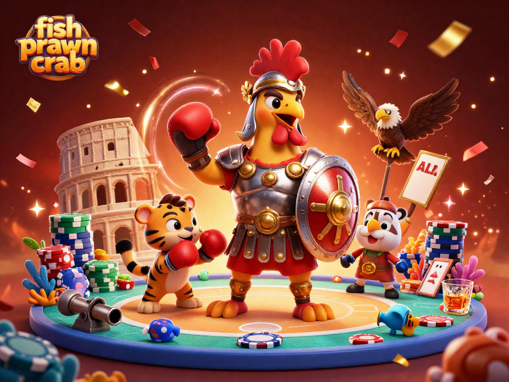 Experience fish prawn crab in a vibrant fish shooting game scene filled with excitement and energy.
