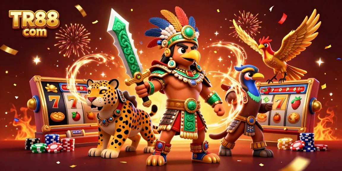 Experience thrilling slots action with TR88 com featuring dazzling warriors and vibrant game symbols