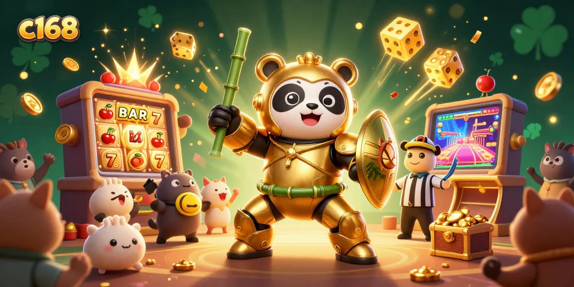 Experience epic wins with c168 at a vibrant casino-themed illustration featuring dynamic gaming elements.