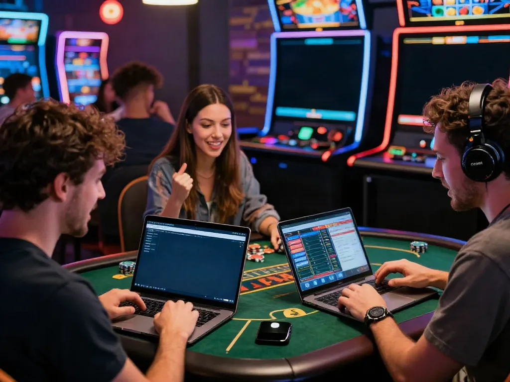 Exciting online betting scene featuring VIN88 app user celebrating sports betting success.