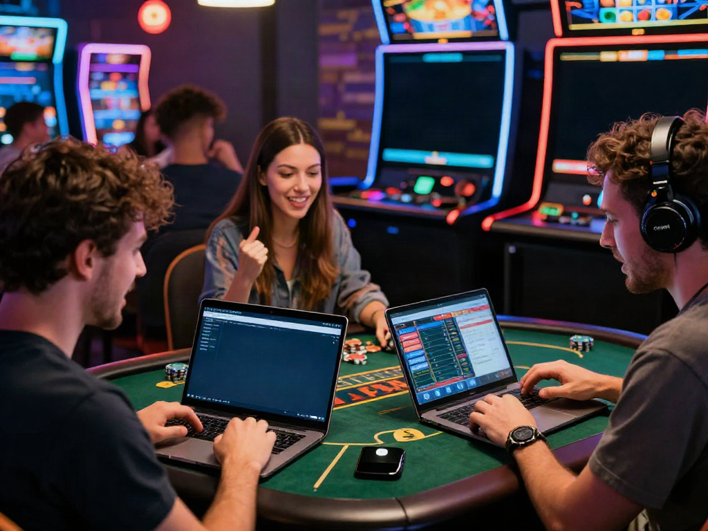 Exciting online betting scene featuring VIN88 app user celebrating sports betting success.