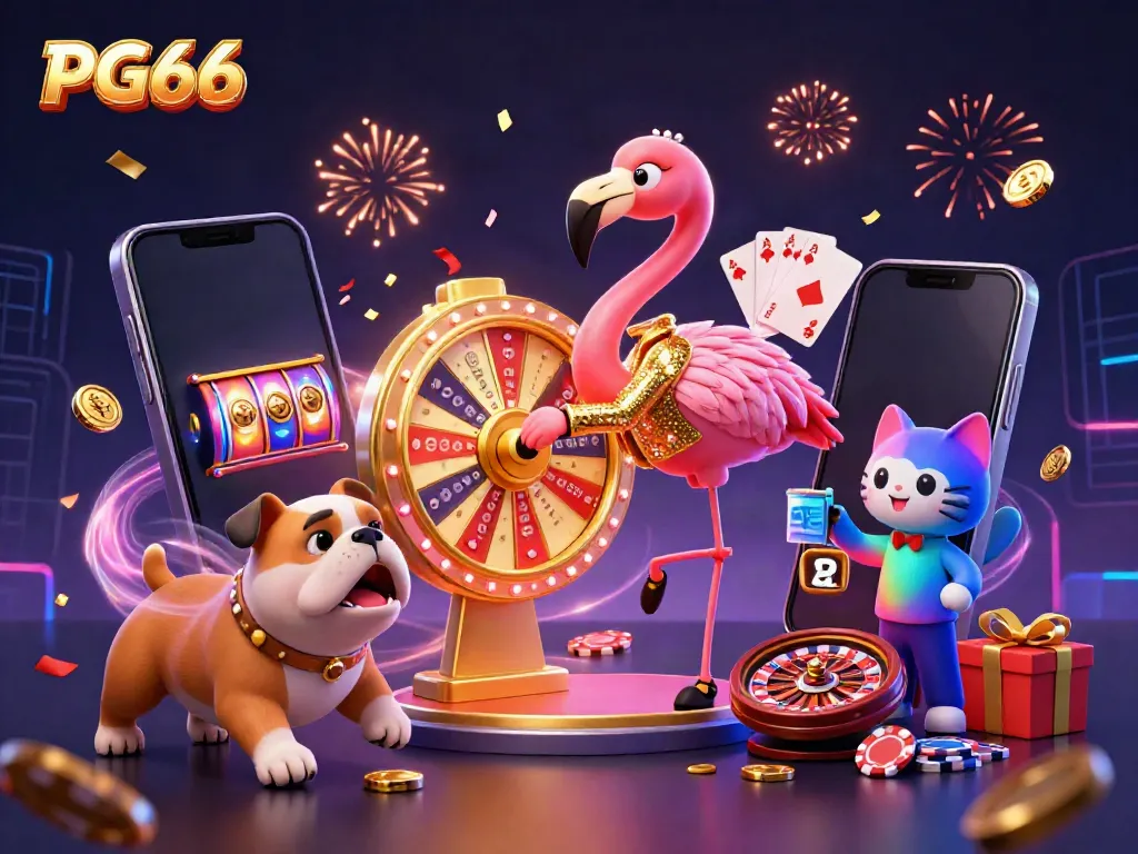 PG66 welcomes players to enjoy high-energy, colorful gambling fun with exciting game elements.