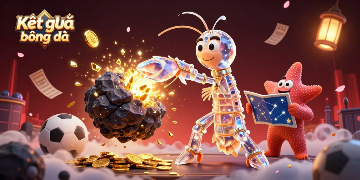 Betting on Kết quả bóng đá with a galactic samurai and vibrant sports elements in action.
