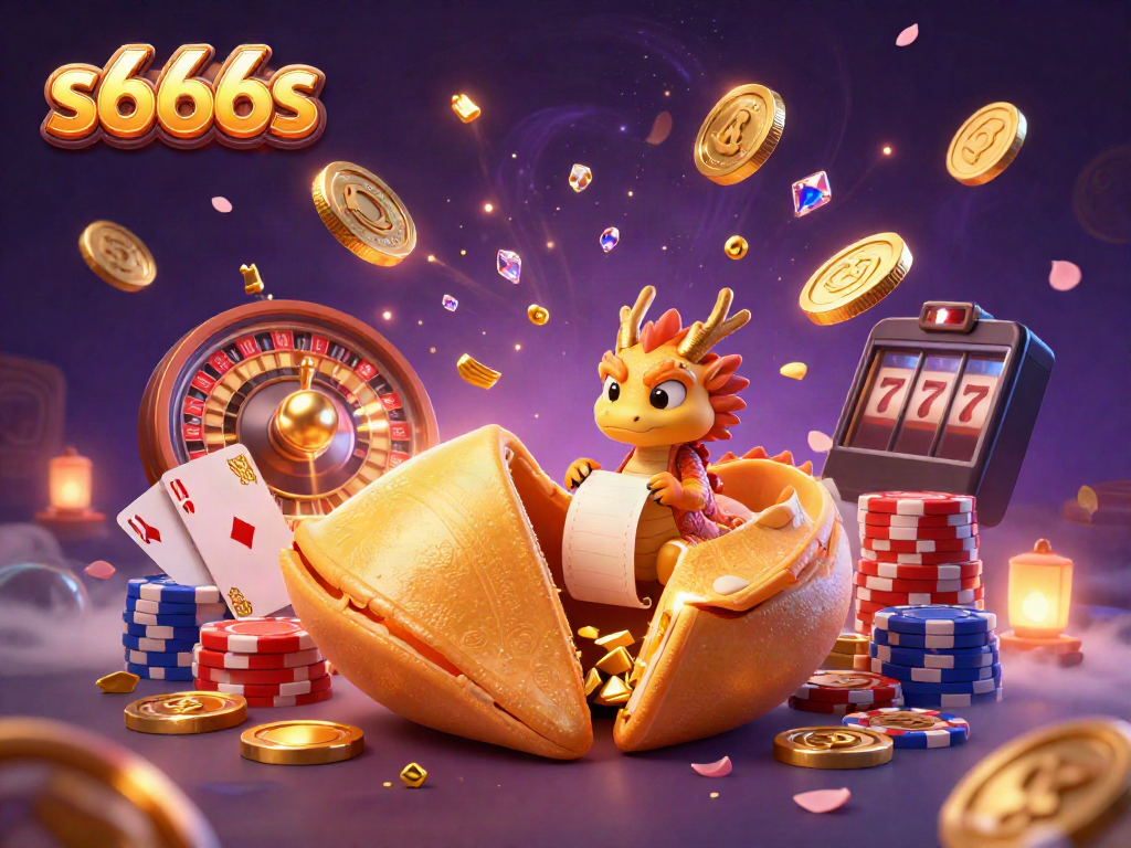 Engage with the enchanting s666s casino world featuring golden fortune cookies and magical dragons.