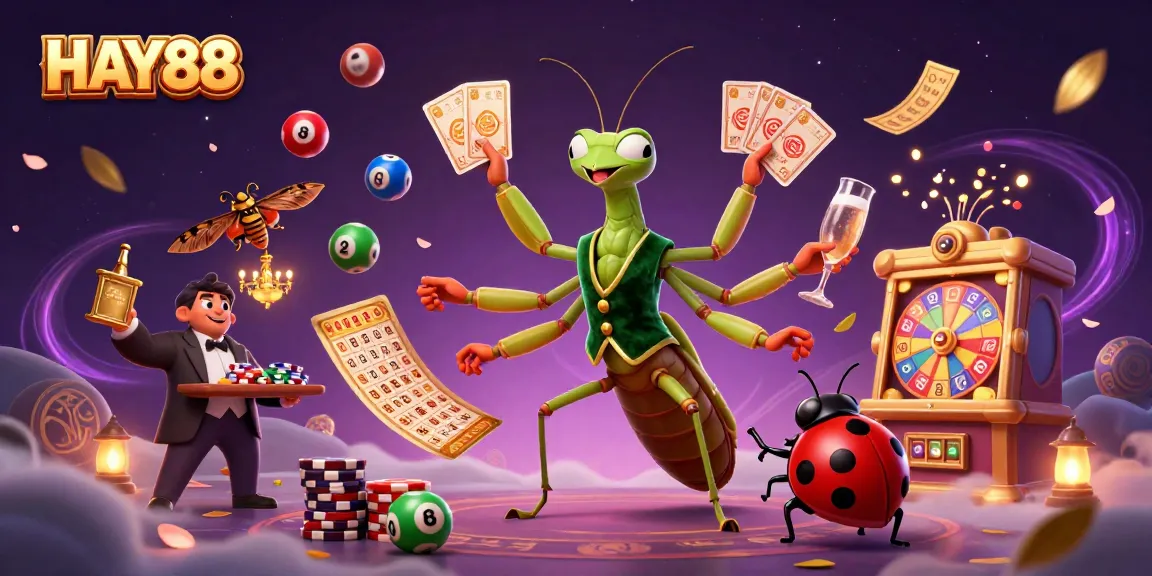 Experience exhilarating gaming at HAY88 with vibrant lottery scenes and casino excitement.