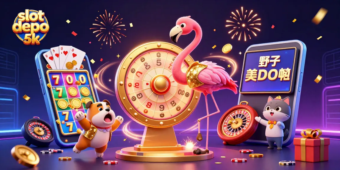 Spin to win at slot depo 5k with exciting bonuses and prizes revealed by a game show host.