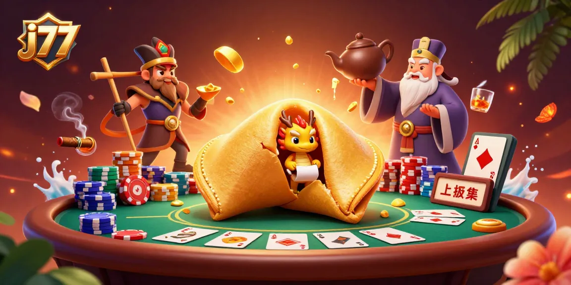 Experience thrilling gameplay at j77 featuring dynamic casino elements and cartoon characters in a vibrant setting.