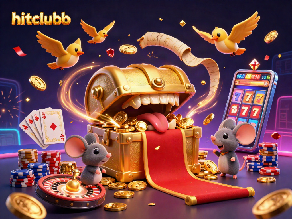 Experience thrill at hitclubb with golden treasures and sprawling casino excitement.