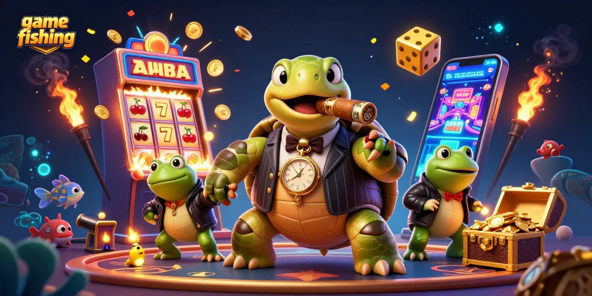 Engage in thrilling game fishing as underwater creatures collide with vibrant casino elements.