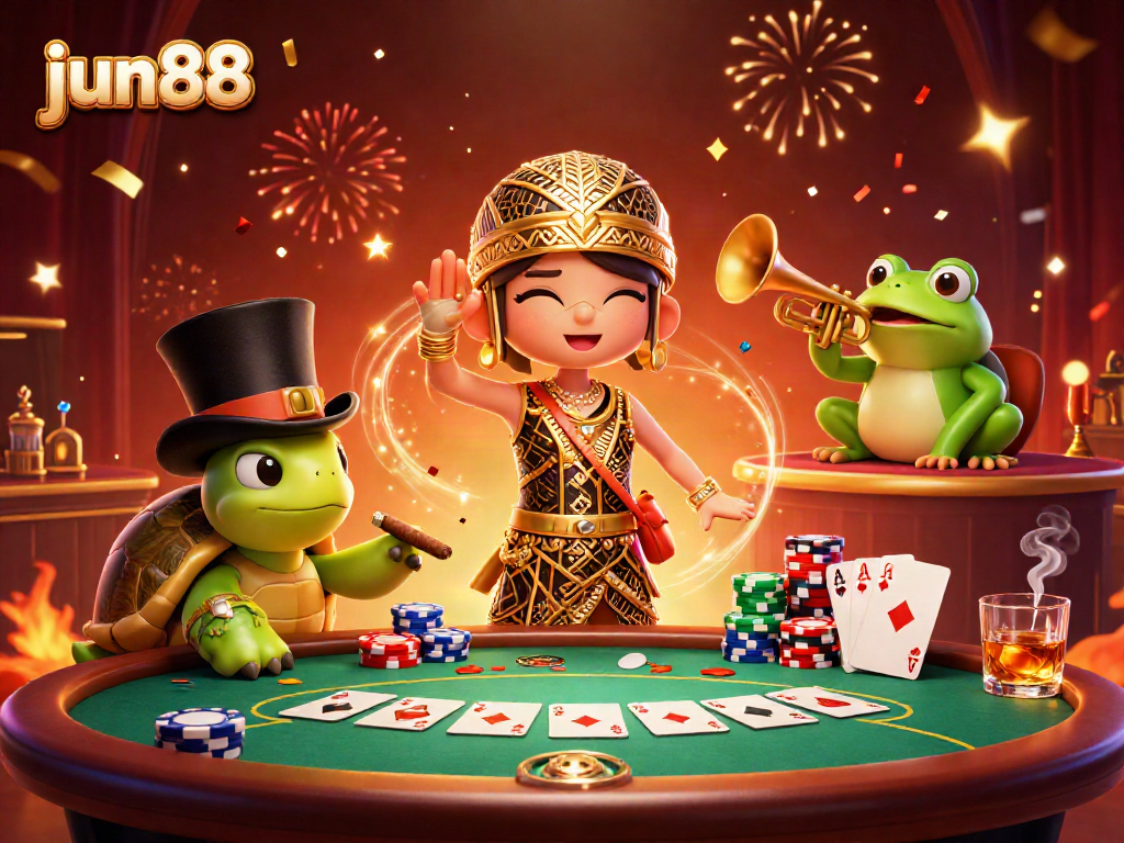 Experience energetic gaming with jun88 at a bustling speakeasy filled with poker and celebrations.
