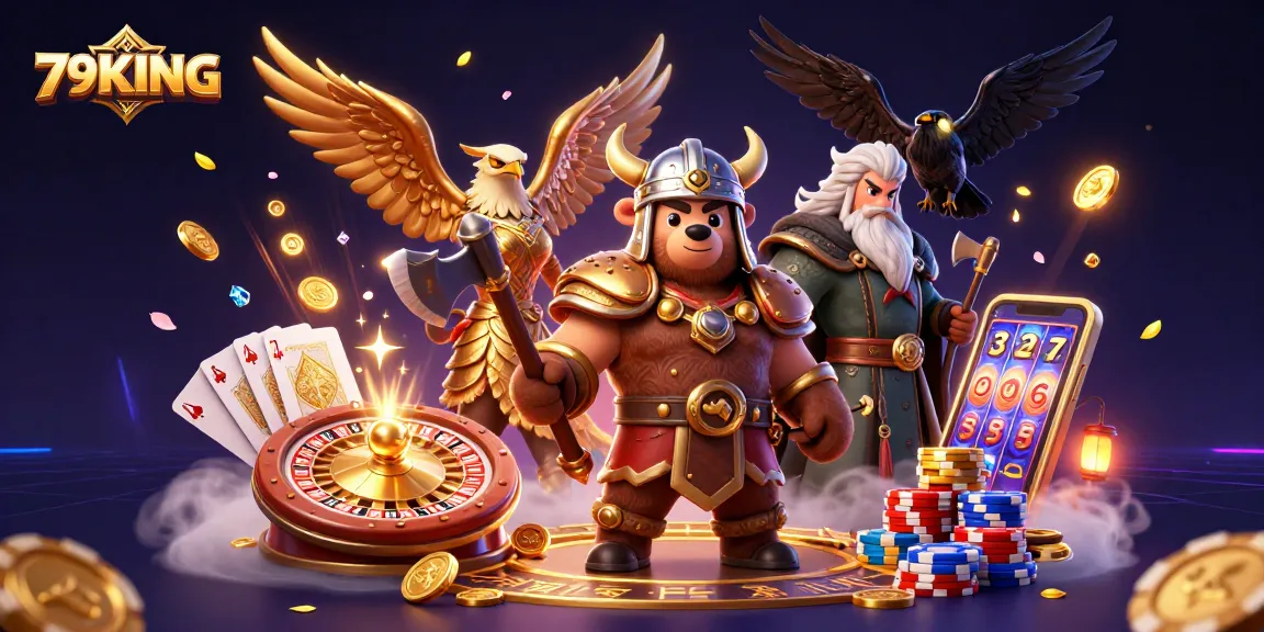 Bet on exciting wins with 79KING's vibrant online casino scene featuring amazing characters.