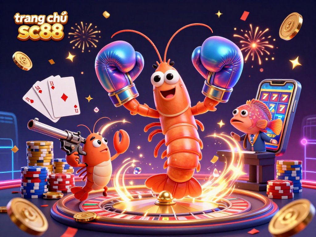 Engage in thrilling casino adventures with trang chủ sc88's vibrant 3D party featuring lively sea creatures and colorful elements.