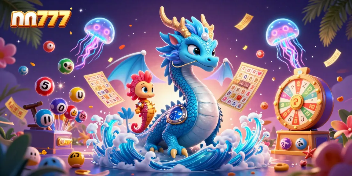 Engage in winning excitement at nn777 with colorful lottery balls and a dynamic casino scene.