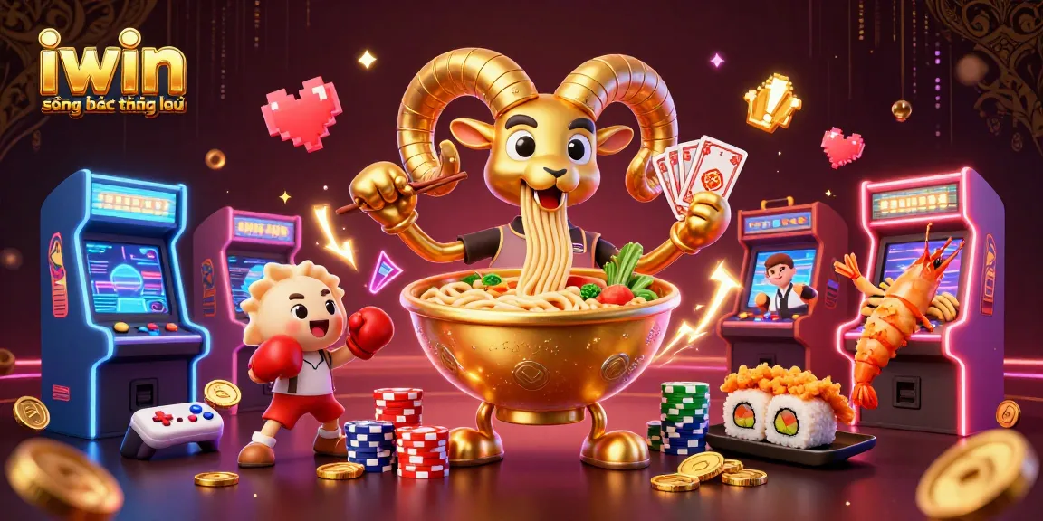 Engage with iwin sòng bạc thượng lưu's vibrant casino scene featuring characters and playful gaming elements.
