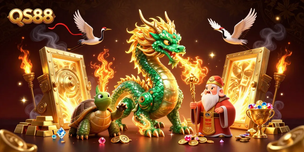 Experience thrilling games with QS88's mesmerizing 3D illustrations of luck and fortune