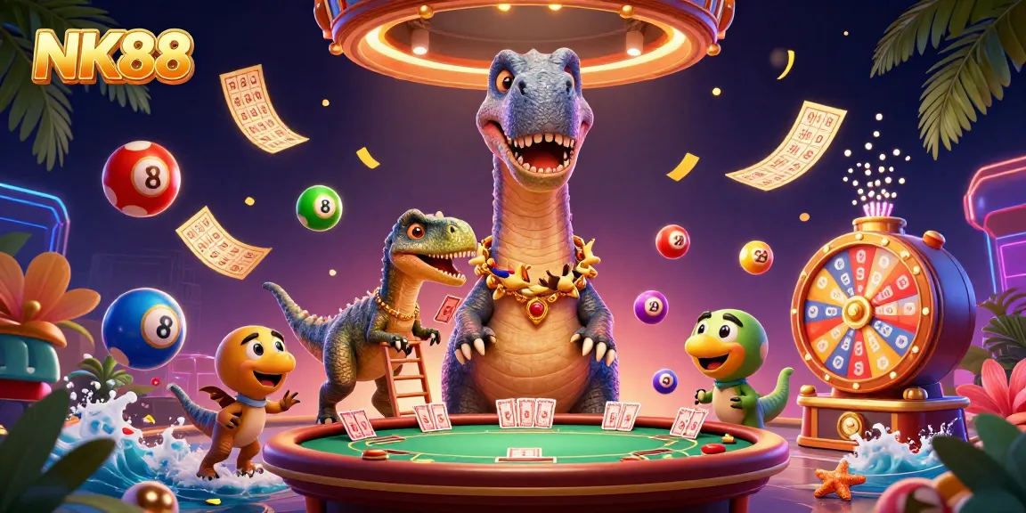 NK88 engages players with vibrant scenes of luck and exciting games in a 3D casino