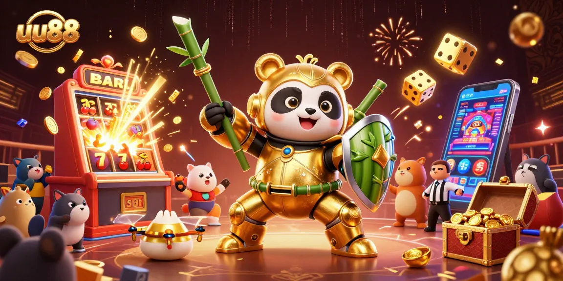 Experience thrilling betting action with uu88 in a vibrant 3D casino scene filled with excitement.