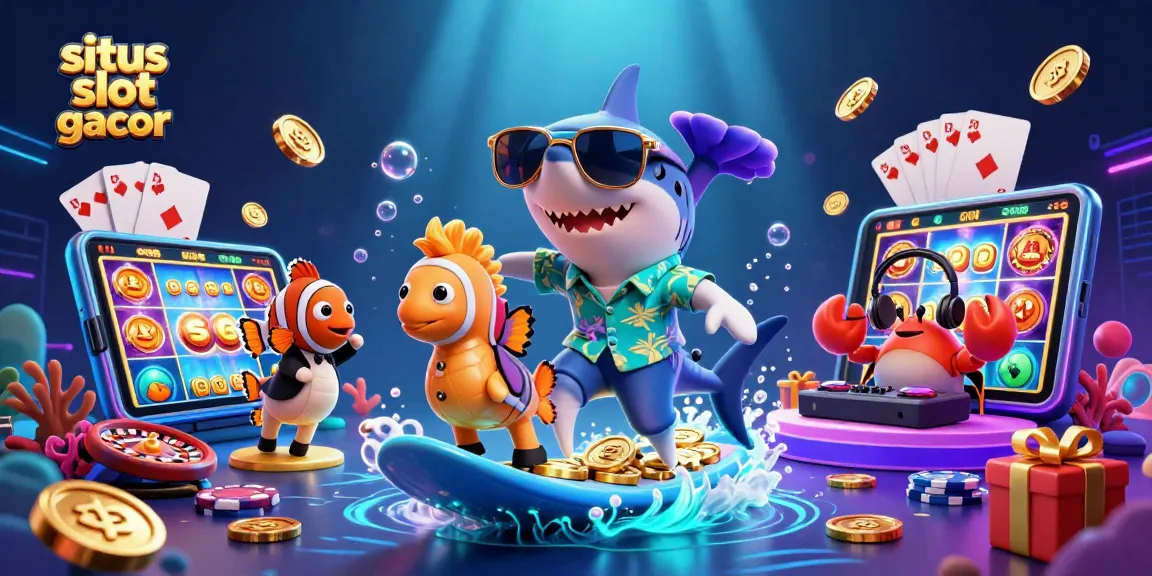 Enjoy thrilling gameplay on the situs slot gacor with vibrant slots and unique characters in an immersive underwater scene.