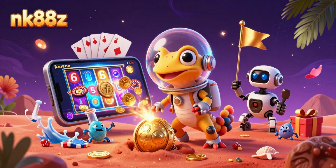 Engage with the thrilling adventures of nk88z as Martian gecko uncovers a hidden casino treasure.