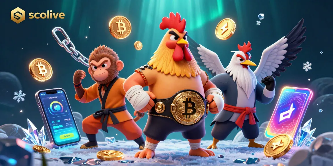 Socolive showcases tooth-and-nail competition among a Muay Thai rooster, Shaolin monkey, and crane master in a vibrant gambling-themed scene.