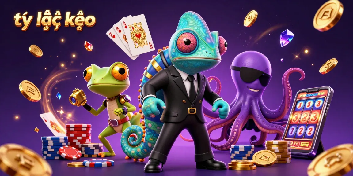 Experience thrilling tỷ lệ kèo betting action with vibrant casino-themed 3D illustration.