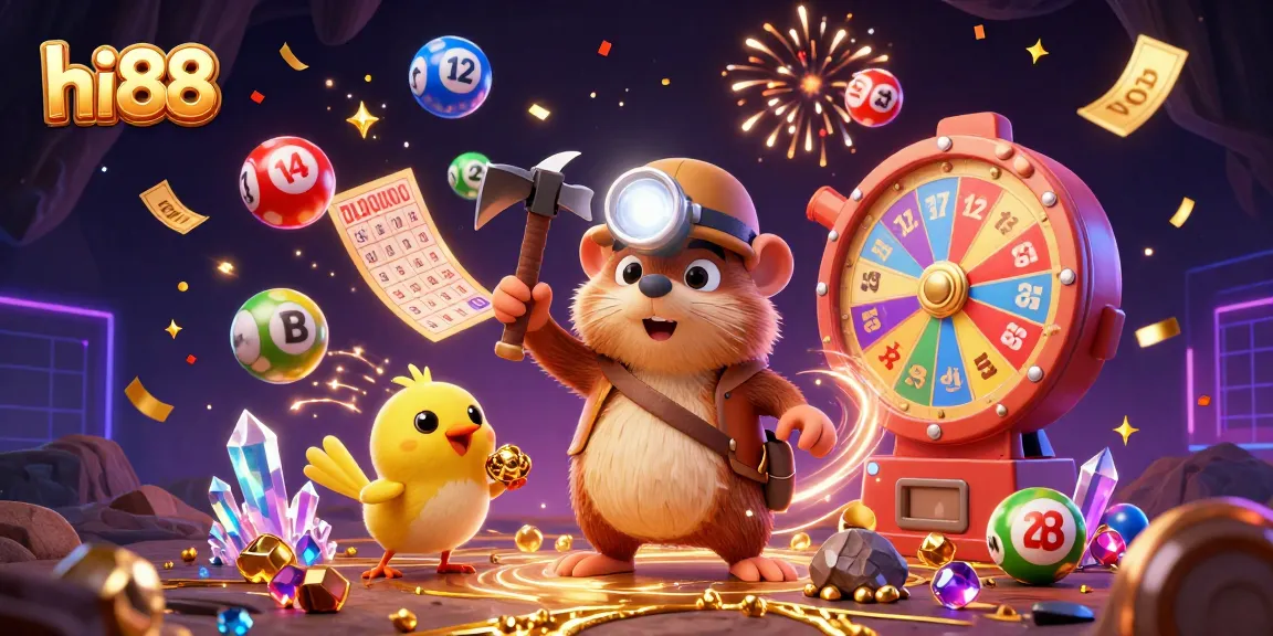 Experience thrilling gaming adventures with hi88 in this vibrant casino treasure scene.