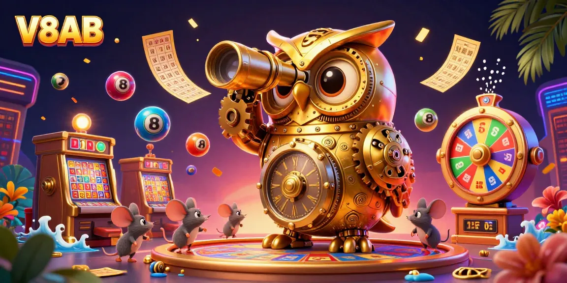 Experience V8AB's vibrant casino atmosphere filled with dynamic games and engaging elements.