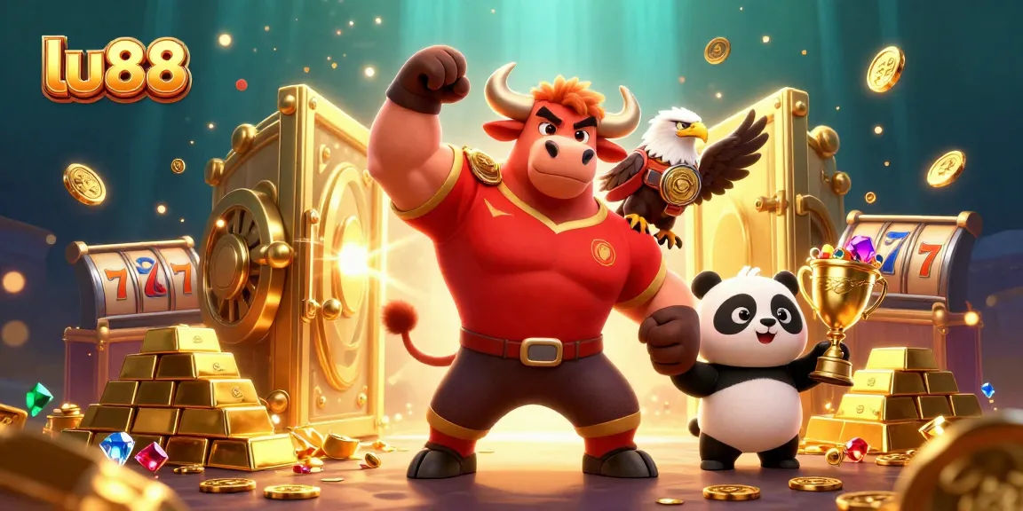 Win big at lu88 with thrilling slots and jackpots featuring a victory bull and champions.